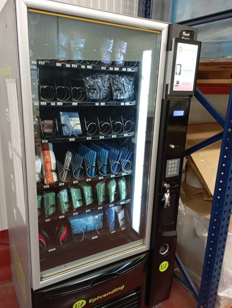 máquina de epivending instalada